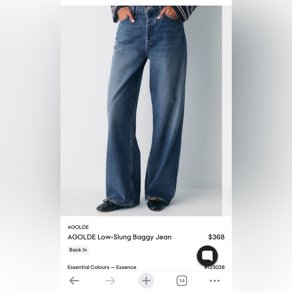 Agolde Low Slung Baggy